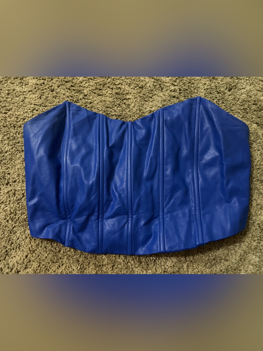 Peppermayo Bold Royal Blue Corset Style Top